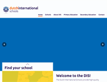 Tablet Screenshot of dutchinternationalschools.nl